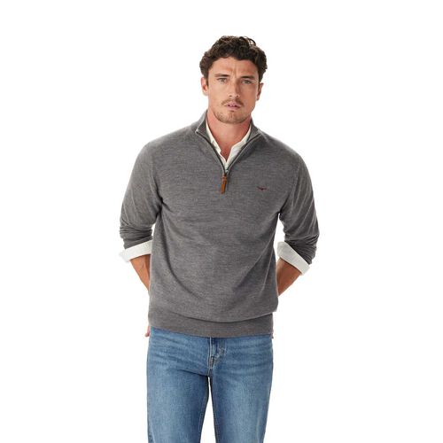 R.M. Williams Ernest Merino 1/4 Zip Knit
